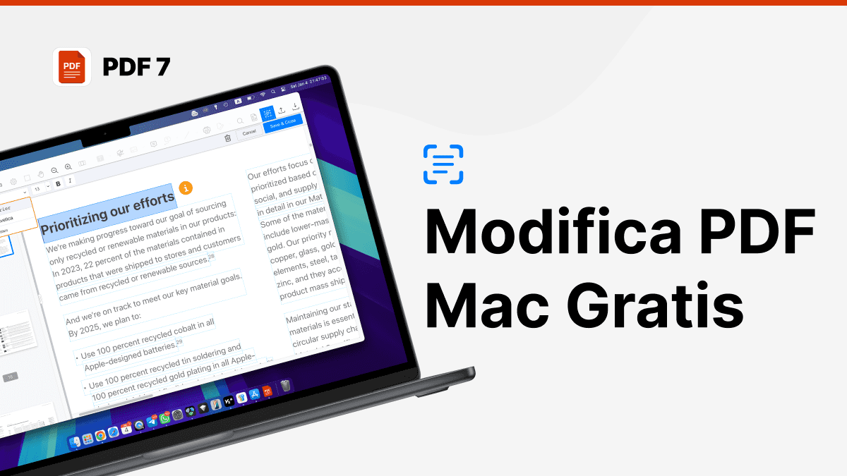 modificare pdf mac