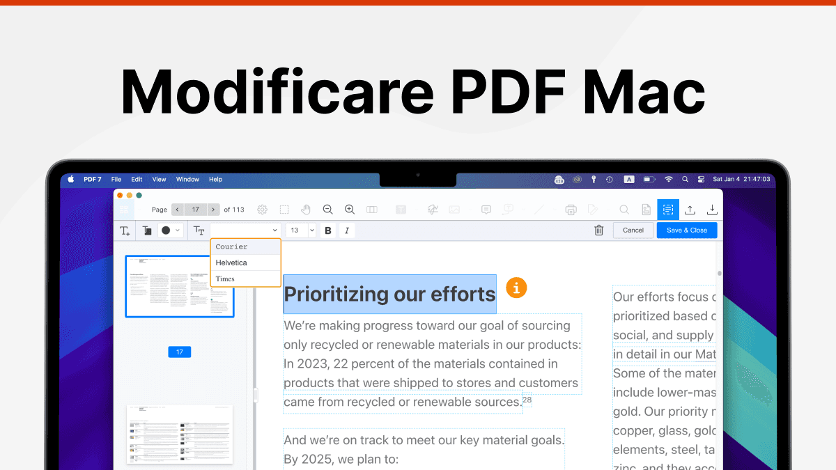 modificare pdf mac